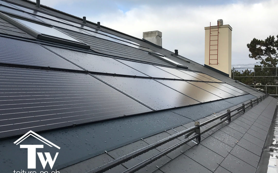 Rénovation énergétique de la toiture au domaine des Pins à Gland