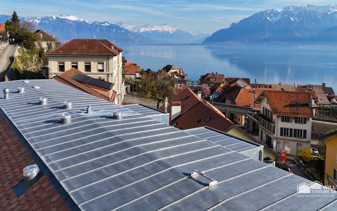 Réalisation de la toiture d&rsquo;un immeuble à Chexbres, Vaud