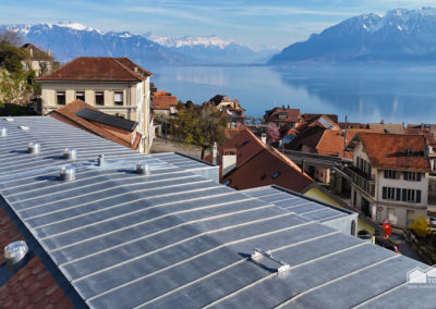 Réalisation de la toiture d&rsquo;un immeuble à Chexbres, Vaud