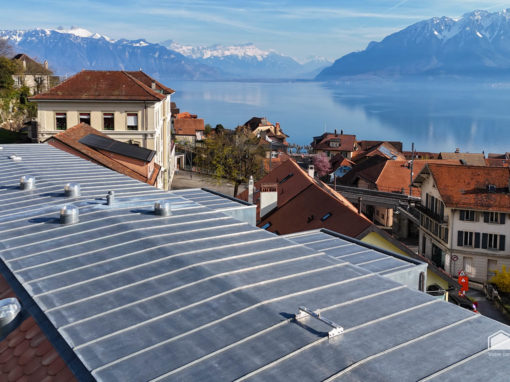 Réalisation de la toiture d&rsquo;un immeuble à Chexbres, Vaud