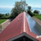 Toiture Willy, ferblanterie avec tuiles et panneau solaire