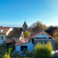 Vich place de l'église en rénovation avec Goncerut SA fait en automne