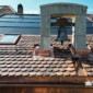 Toit avec cloche et panneau solaire