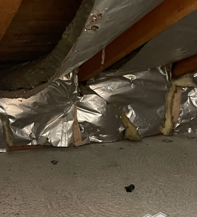 Ancienne isolation à rénover d'une maison à Founex