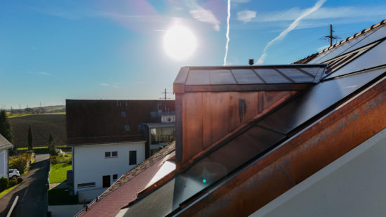 Rénovation de la lucarne de toit en cuivre