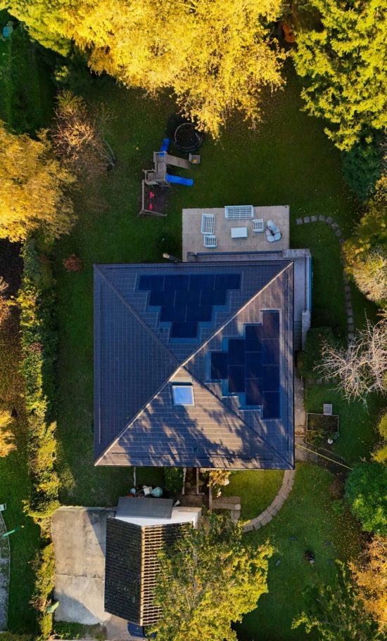 Maison à founex avec vue aérienne sur le toit