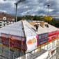 Travaux du toit avec les ouvriers de Goncerut