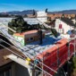 Construction de la toiture fait par ouvrier de Toiture Willy, Gland