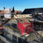 Vue sur l'installation de l'isolatoon, la charpente et la ferblanterie fait par Toiture Willy SA à Gland