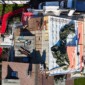 Vue aérienne sur le chantier d'une maison à Gland, Vaud