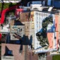 Vue aérienne sur le chantier d'une maison à Gland, Vaud
