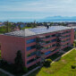 Réalisation de la toiture et photovoltaïque avec vue sur les Alpes et le lac Léman